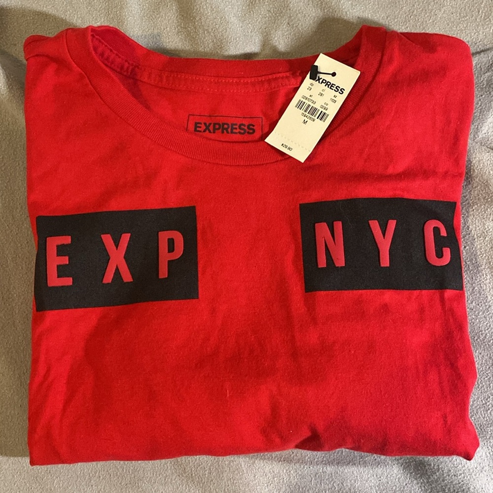 Red Express Short Sleeve Tee.